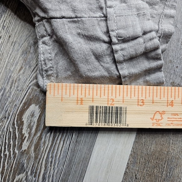 Athleta Cabo Linen Shorts Size 2 Grey 4" inseam - Picture 8 of 8